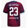 RB Leipzig Castello Lukeba #23 Bortatröja 2023-24 Korta ärmar